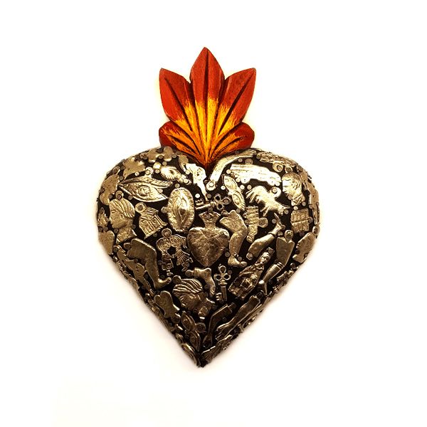 Shop Mexican Milagro Heart - Large - Origen Imports