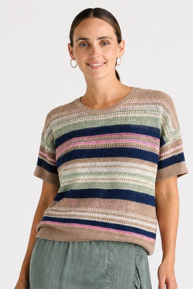 Ld + Co Stripe Lace Top – Origen Imports