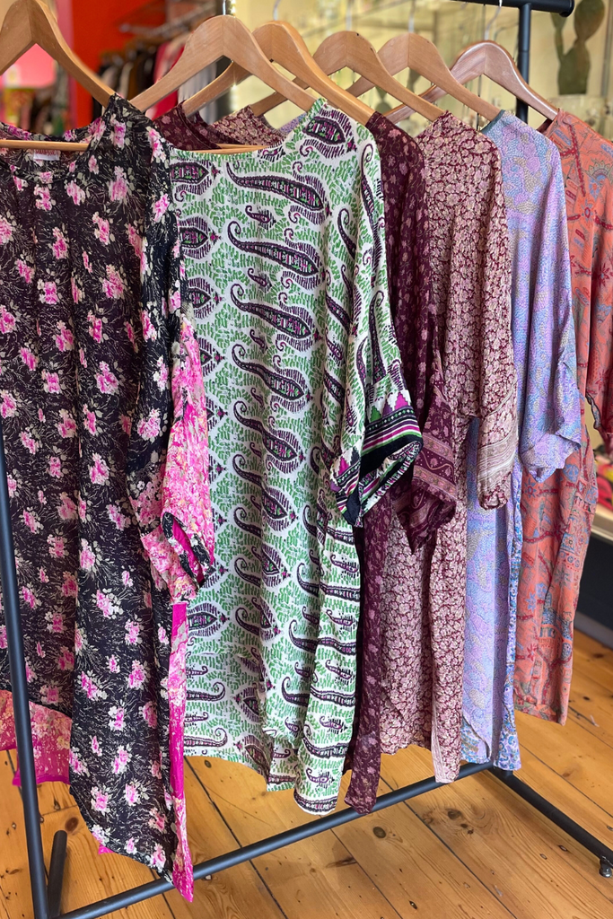 Shop Silk Round Neck Dress By Sarah Jane - Origen Imports