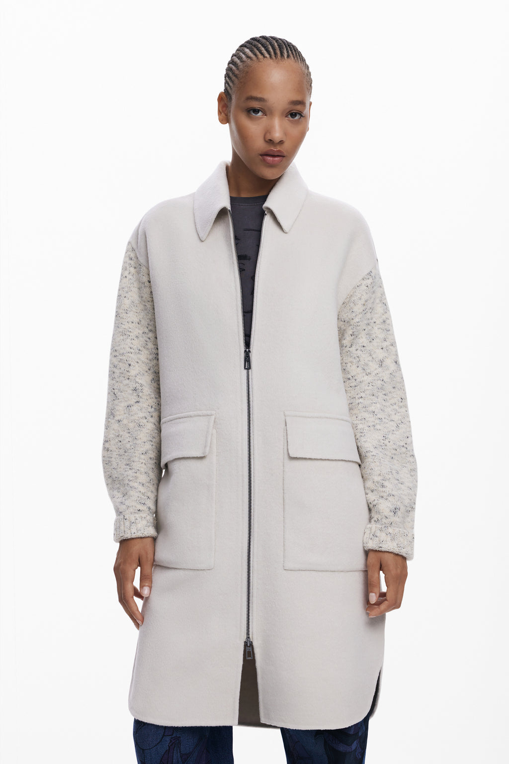 Desigual Stone Overcoat