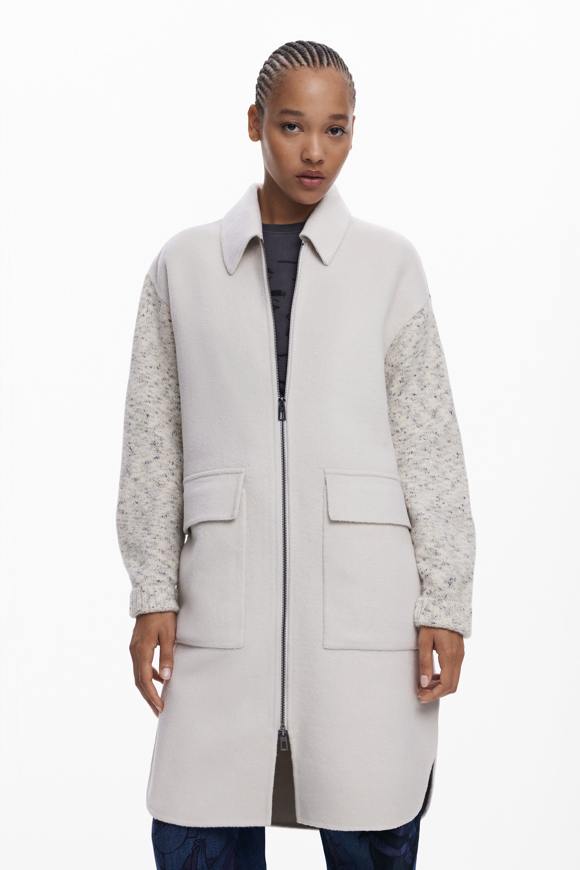 Desigual Stone Overcoat