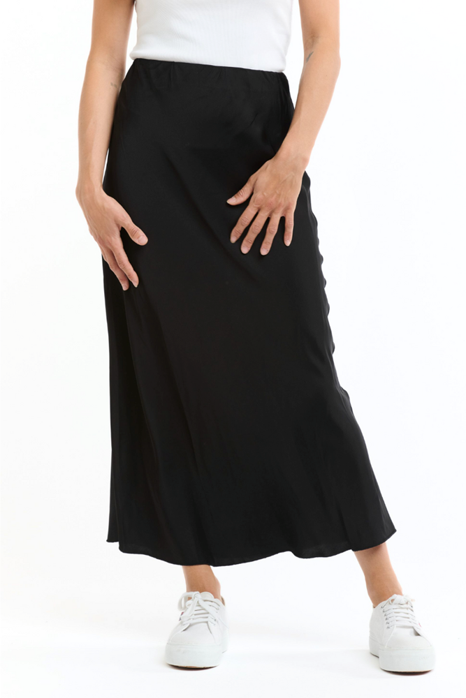 Black Bias Skirt