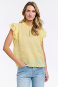 Alannah flutter sleeve top