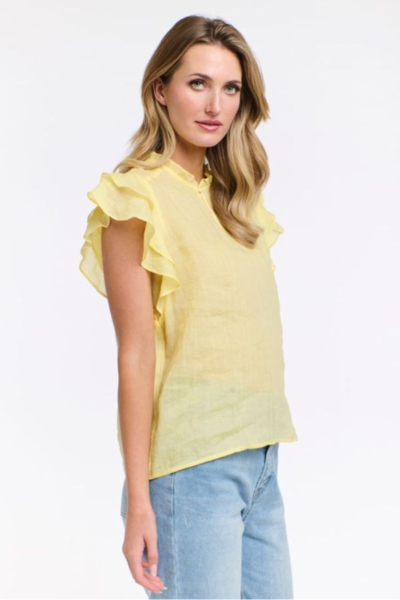 Alannah flutter sleeve top