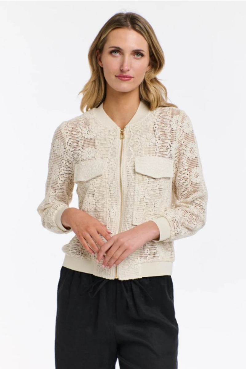 Samantha Mesh Bomber Jacket