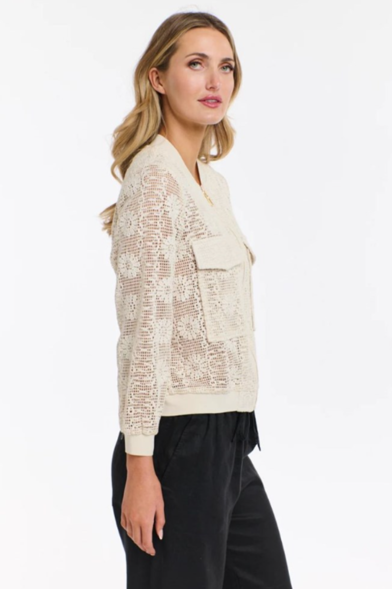 Samantha Mesh Bomber Jacket
