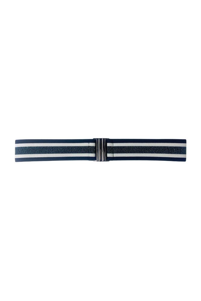 Elastic Belt By 365 Days - Pewter Stripe