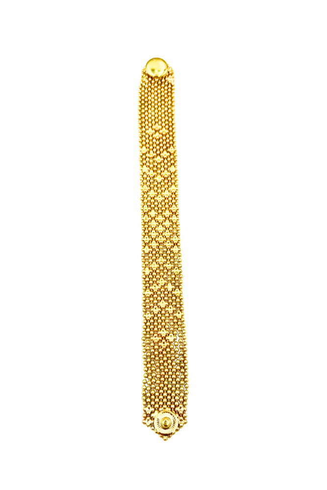 Gold Mesh Amara Bracelet (W. 2cm) by Origen Imports