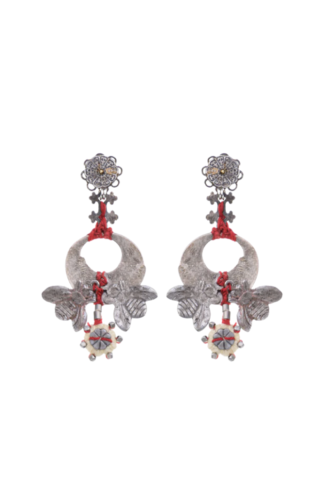 Myrrena Earrrings From The  Metal Bloom Set by Ayala Bar