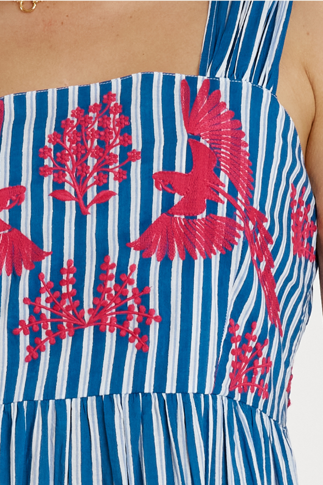 The Antibes Maxi Dress in Blue