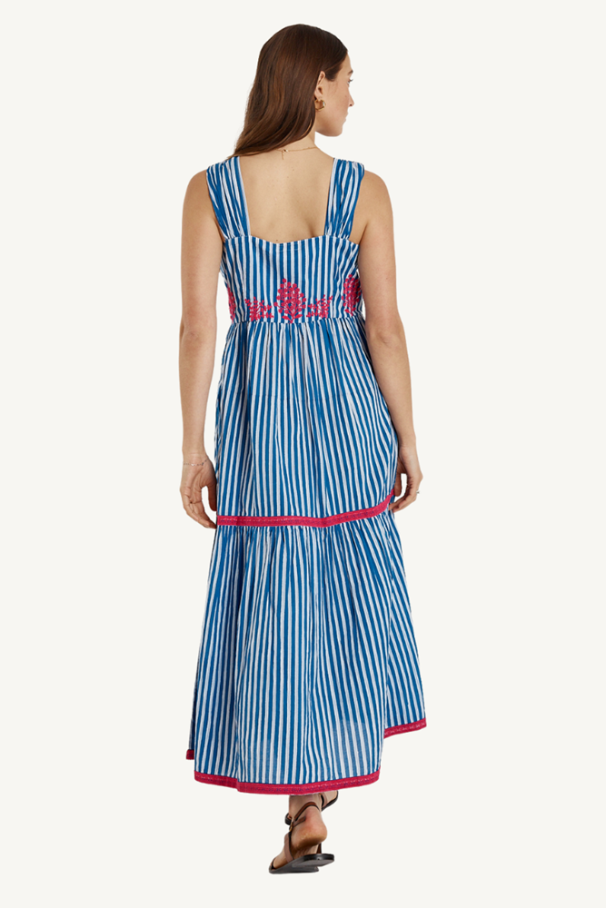The Antibes Maxi Dress in Blue