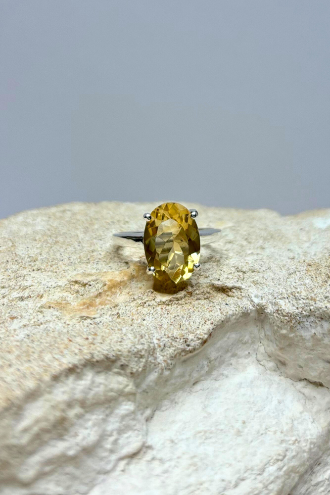 Shop Anya Sterling Silver Citrine Ring - Origen Imports