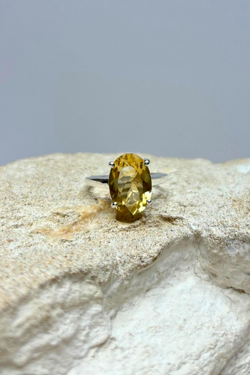 Shop Anya Sterling Silver Citrine Ring - Origen Imports