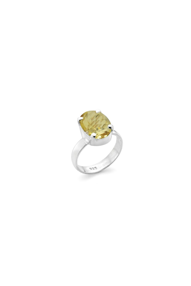 Shop Anya Sterling Silver Citrine Ring - Origen Imports