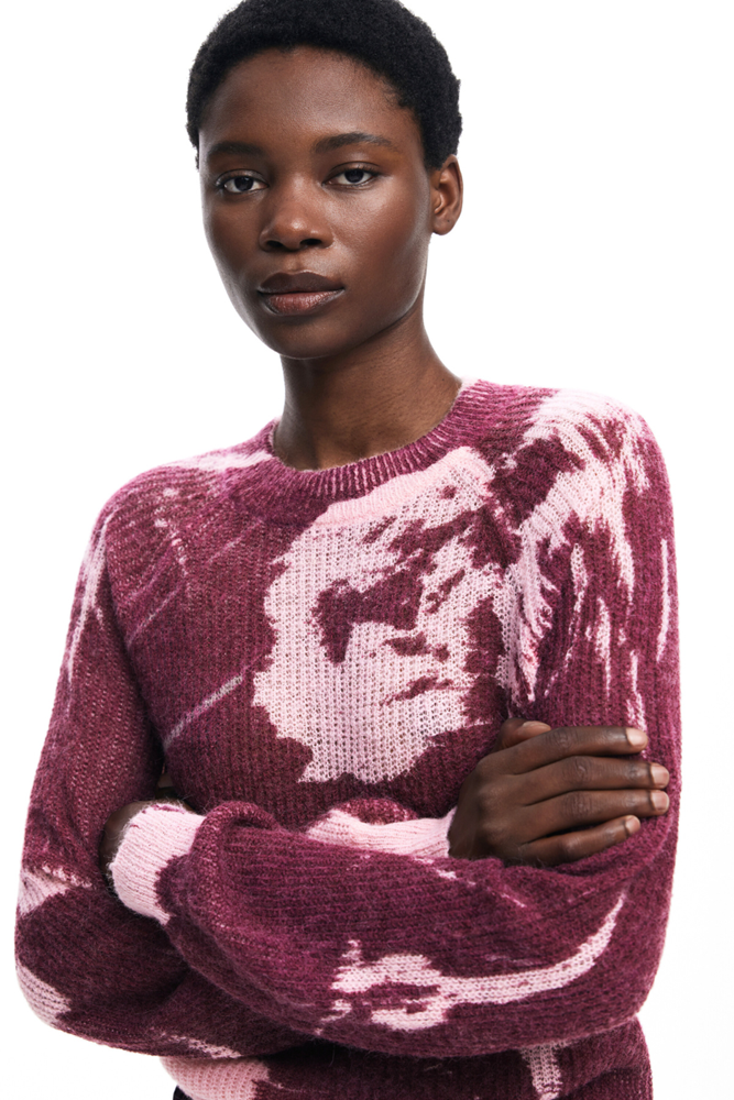 Arty texture sweater by Desigual