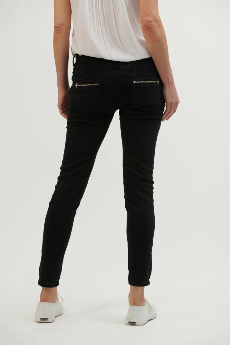 Black Button Jeans By Italian Star