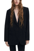 Black Desigual Laser-cut blazer