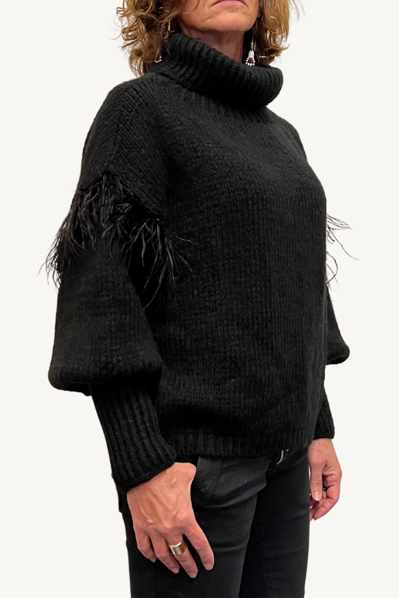 Black Feather Knit by Aggel1