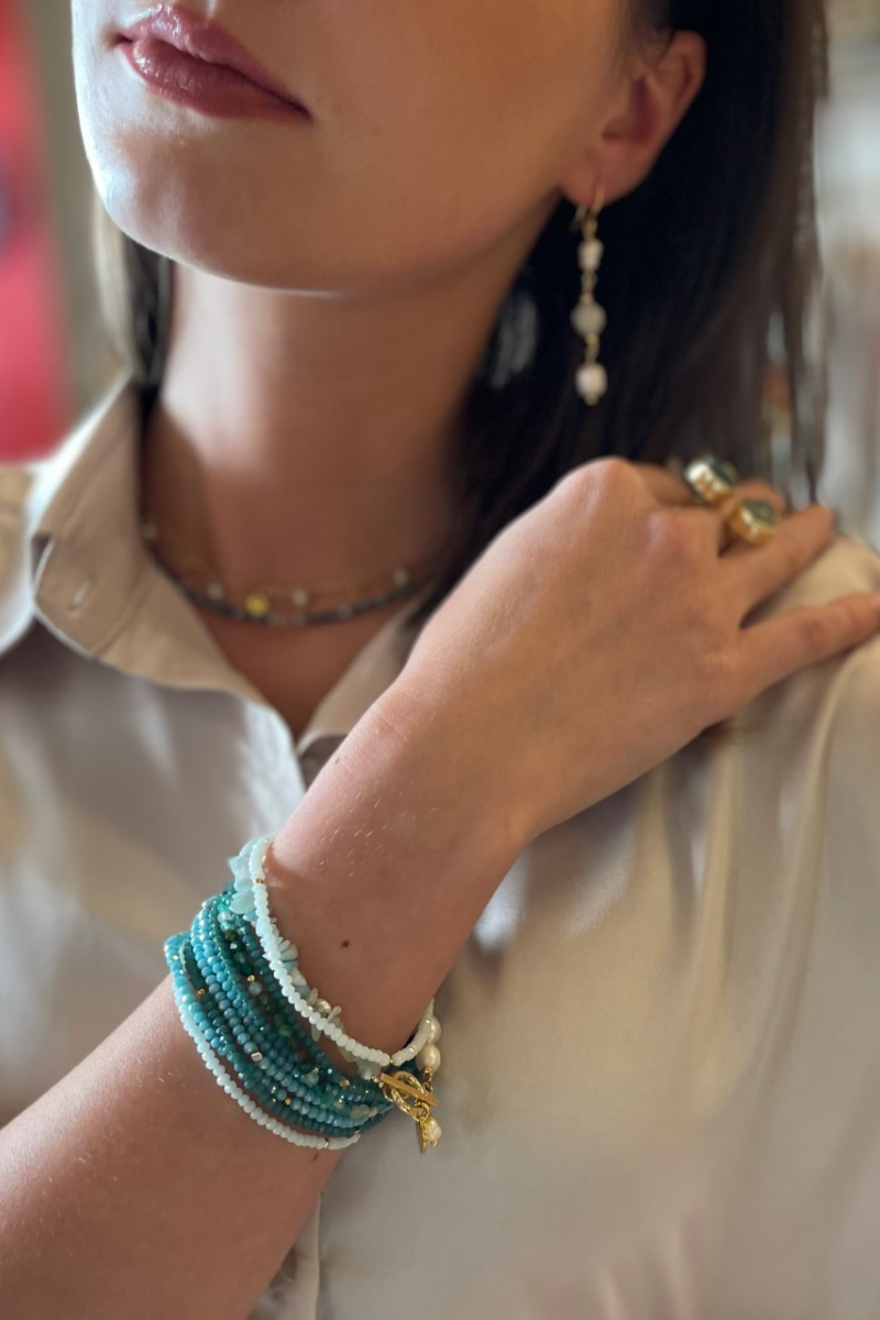 Shop Citra Gemstone Stretch Bracelet - Origen Imports