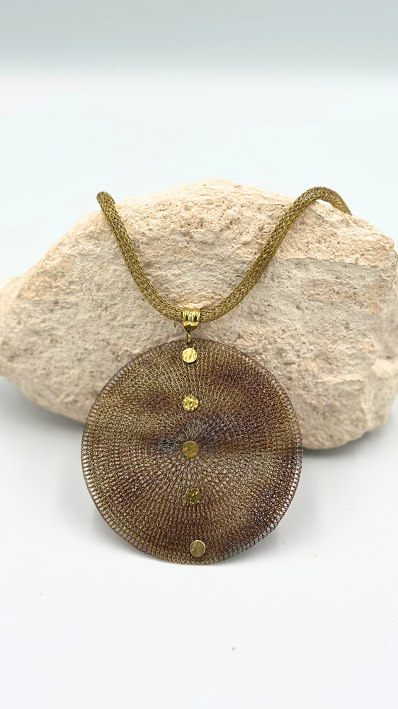 Shop Bronze Essex Rainbow Necklace By Bel-Eve - Origen Imports