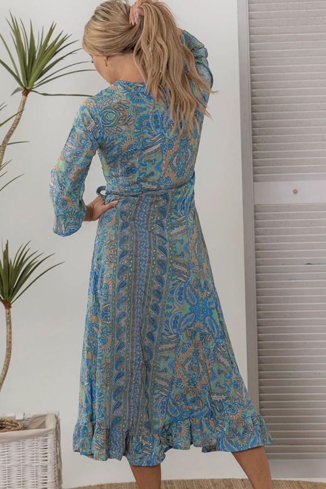 Shop Capri  Wrap Dress By Cienna - Origen Imports