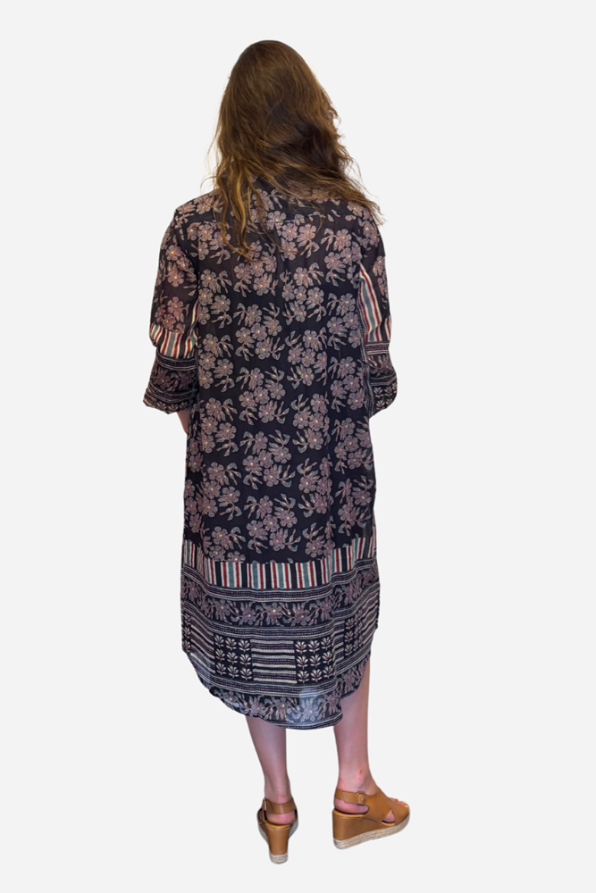 Middy Cleo Cotton Dress – Blue Floral by Origen Imports