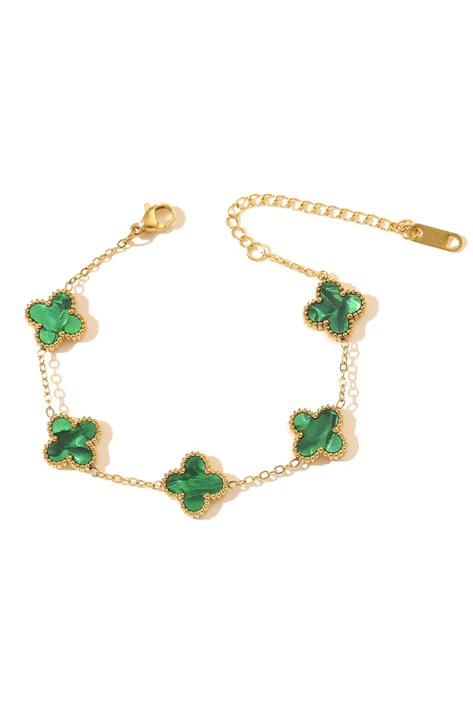Shop Green Clover Bracelet By Susan Rose - Origen Imports