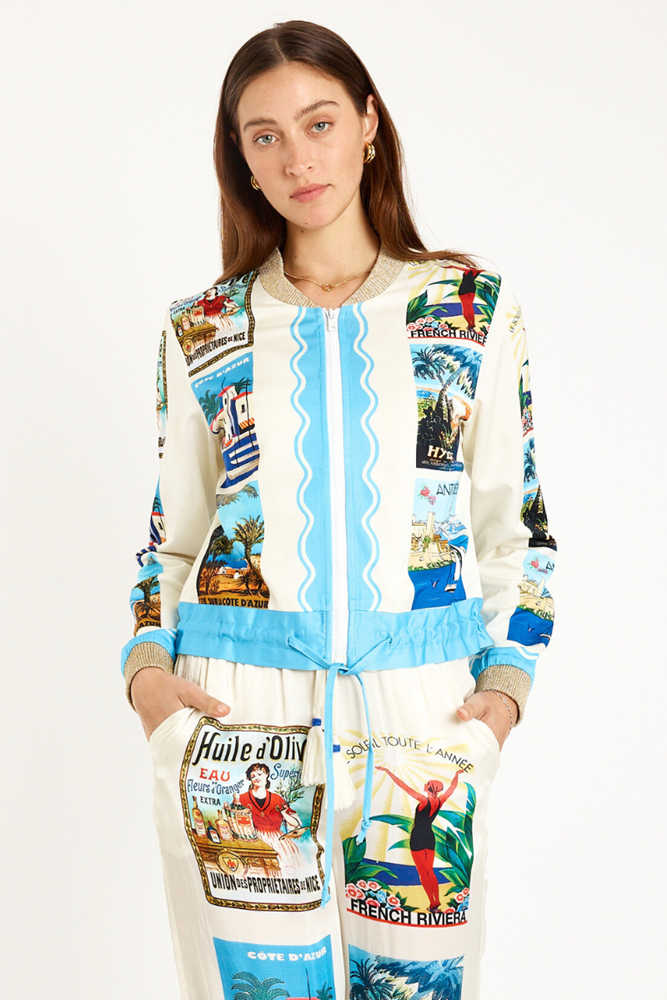 Corsica Bomber Print by Rubyyaya