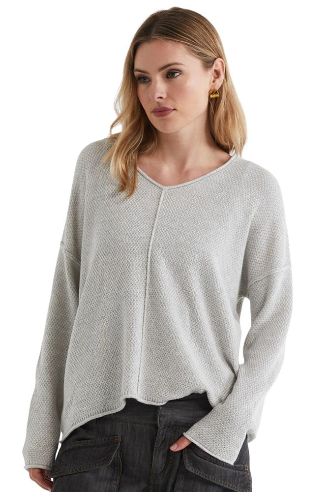 Shop Cream Birdseye Sweater by LD & Co - Origen Imports