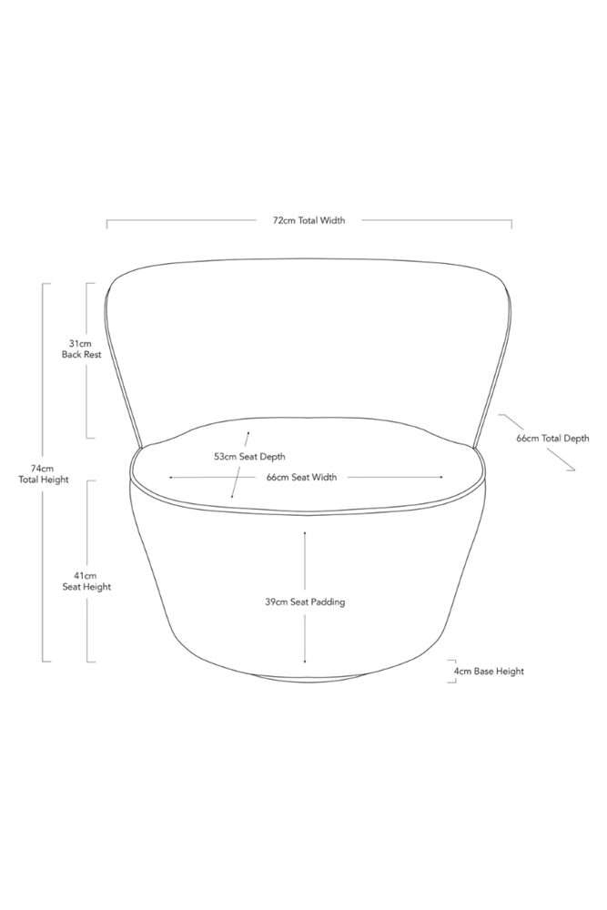 Shop Coco Swivel Chair Darcy & Duke - Origen Imports