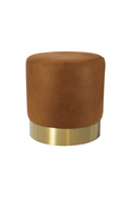 Shop Milan Leather Ottoman By Darcy & Duke - Origen Imports
