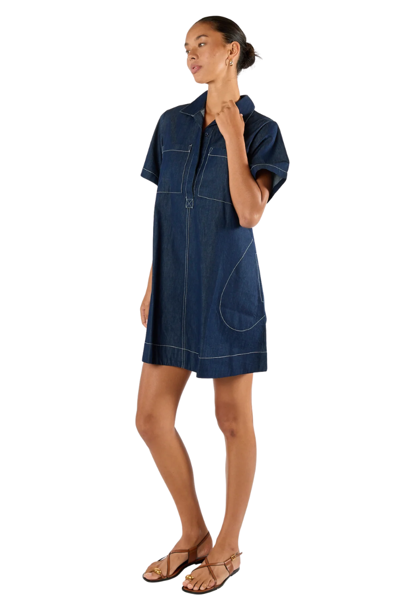 Denim Play Dress by Itami