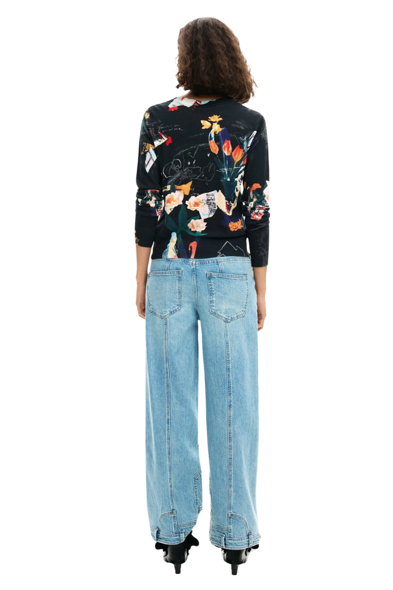 Desigual Floral Art Knit