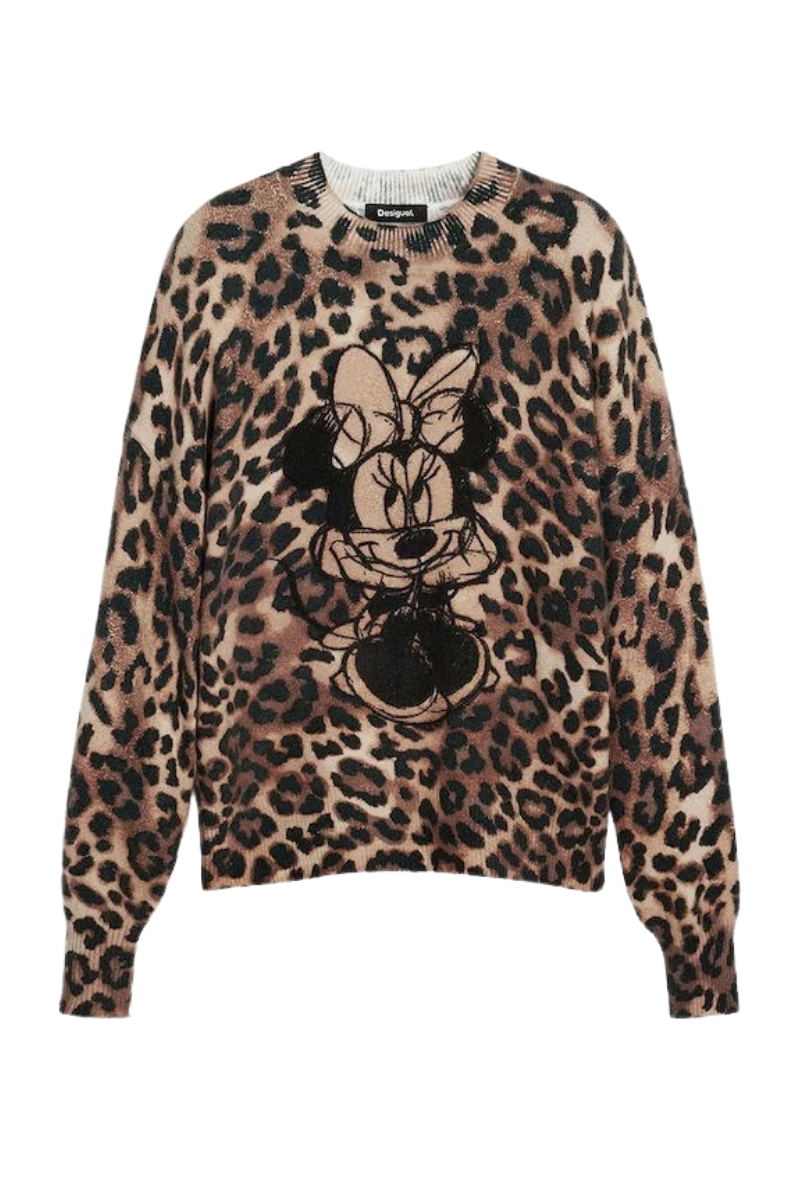 Desigual Minnie Animal Print Sweater