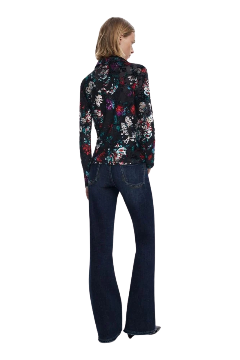 Desigual Oporto Flocked Blouse