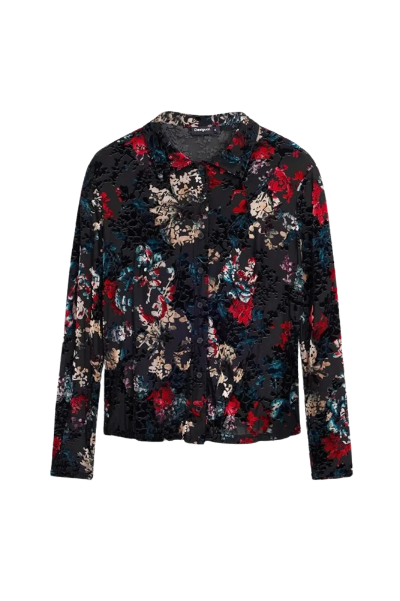 Desigual Oporto Flocked Blouse