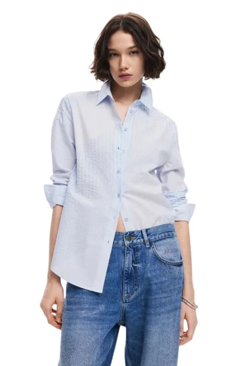 Desigual Textured Cotton Shirt