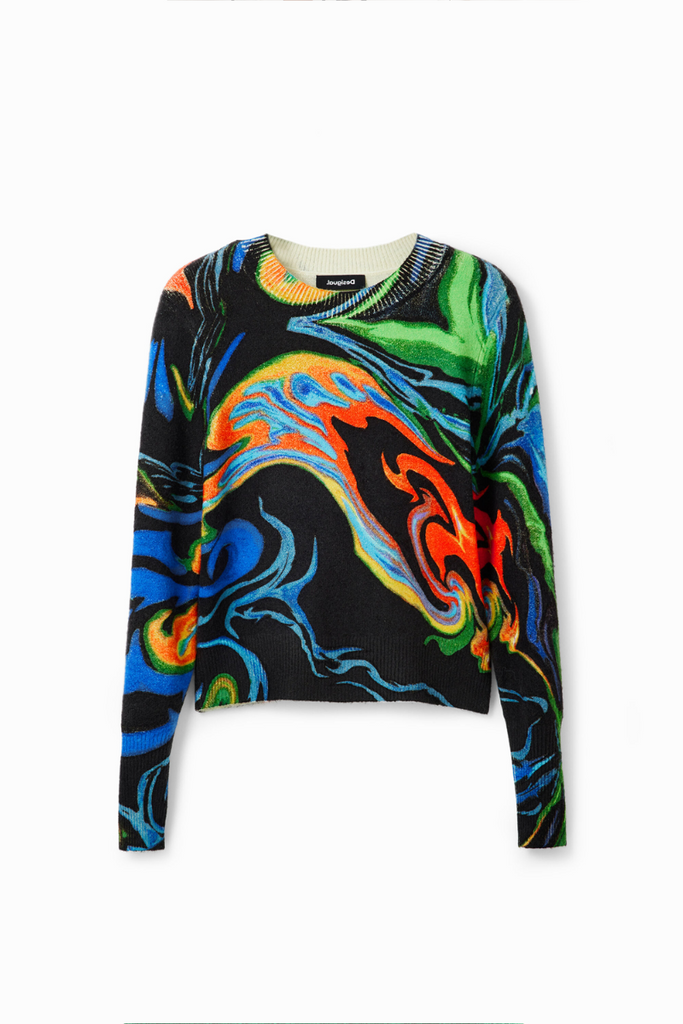 Shop Marbled Pullover By Desigual - Origen Imports