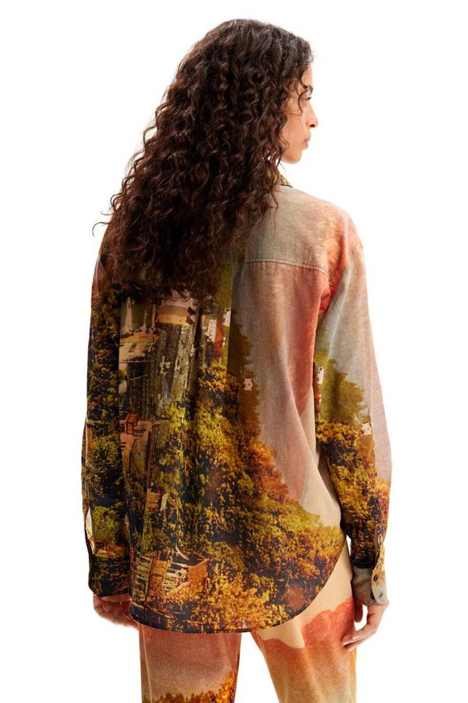 Shop M. Christian Lacroix Landscape Shirt By Desigual - Origen Imports
