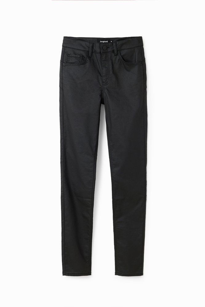 Shop Brujas Faux Leather Pants By Desigual - Origen Imports