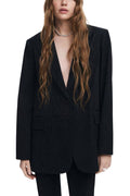 Black Desigual Laser-cut blazer
