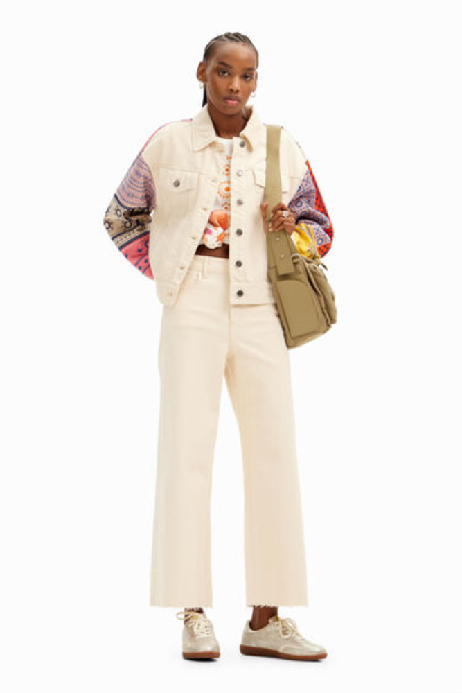 Shop Short Embroidered Denim Jacket By Desigual - Origen Imports