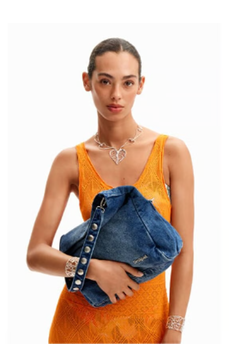 Shop Denim Crossbody Bag By Desigual - Origen Imports