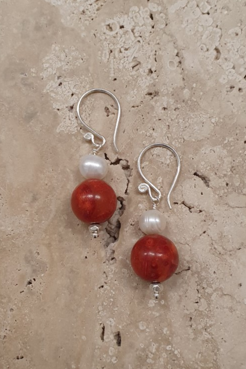 Coral earrings australia deals