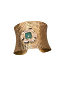 Gold  Flower Detail Cuff