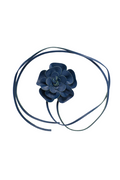 Blue Flower Wrap Belt