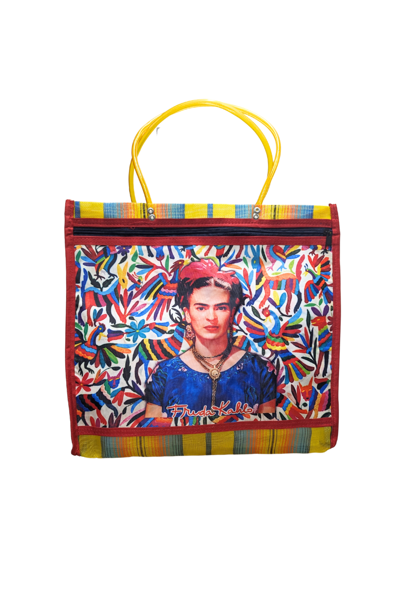 Shop Mexican Frida Kahlo Otomi Mesh Shopper - Origen Imports
