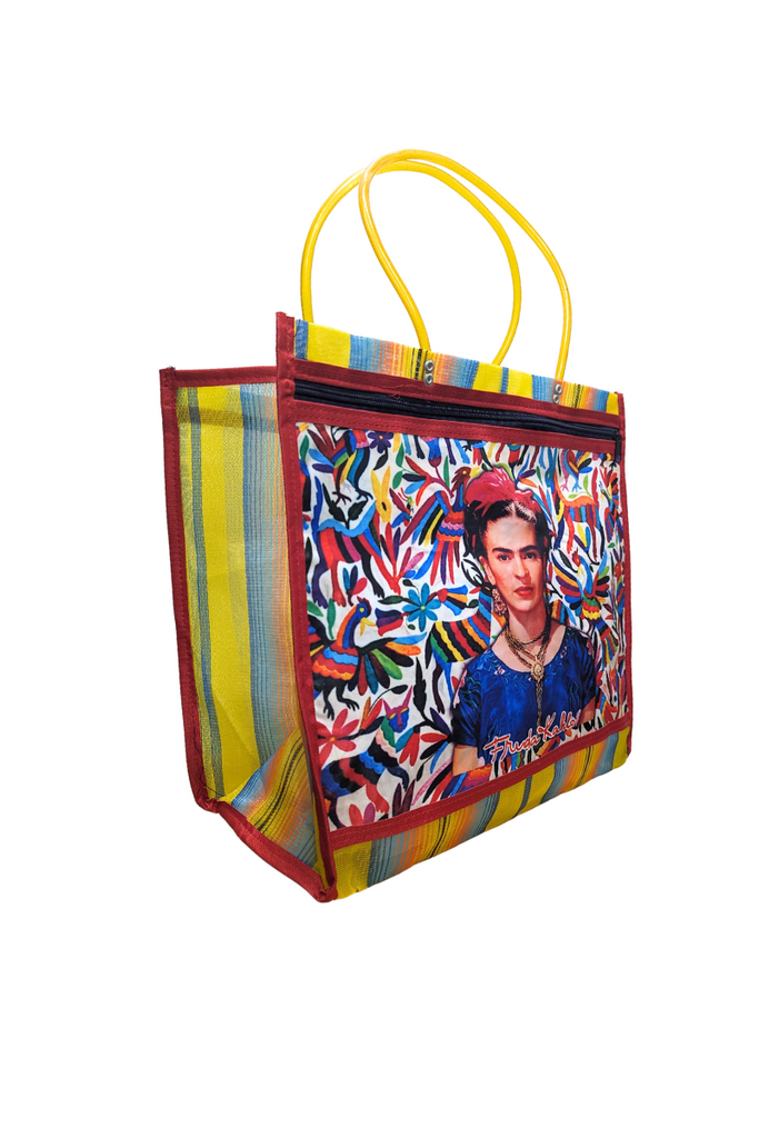 Shop Mexican Frida Kahlo Otomi Mesh Shopper - Origen Imports