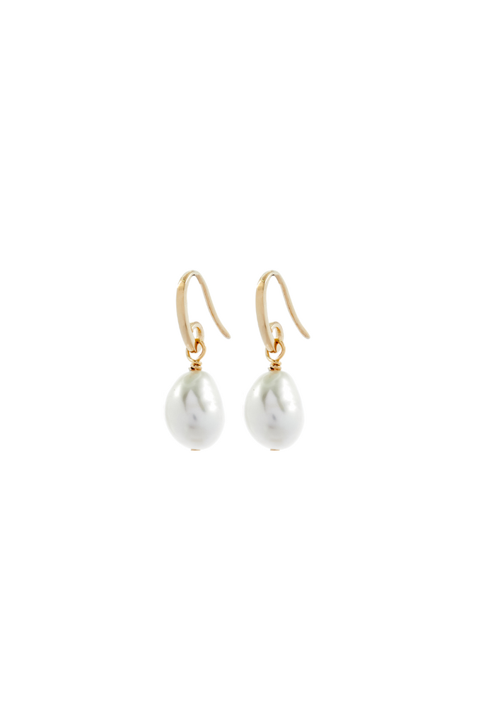 Shop Pearl Earrings With Hooks By GA - Origen Imports