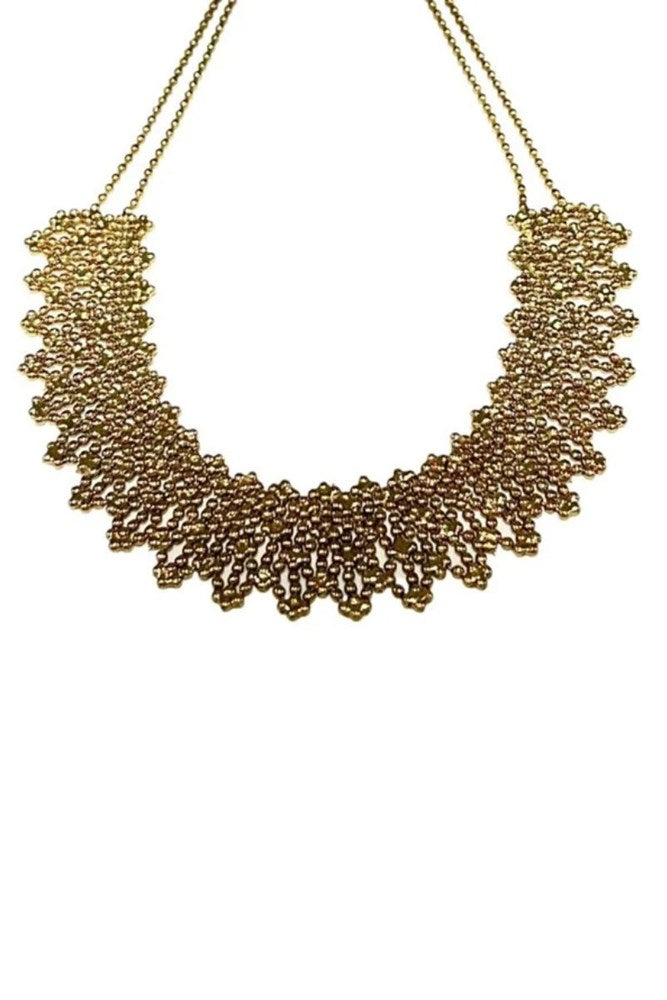 Gold Intricate Necklace By Origen Imports